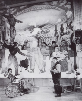 Pensar que podia(mos) ter estado lá a ver tudo isto!!! Nightmare_of_War_Dream_of_Peace Mural Diego Rivera 1952.png Poor Diego! If only he knew the truth of Communism! We, few Vera artists are here having learned so much and able to set the journey back on trails.... but for that an inner religio revolution is necessary... And non-comunims before it, wasn't much better either, of course. It's all to read in Swedenborg, although it's very interesting to read a passage in which he mentions to violence of spanish colonialists :) But he wasn't aware at all of the violence of the north european colonialists ... !!! This is how human beings are: he knew so much so much of himself and his observation, but not everything, of course. Why should he? We are all like that.